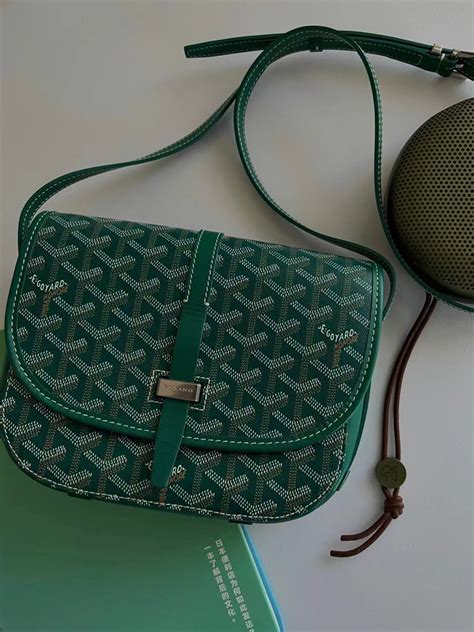 green goyard bag men